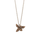 bronze floral succulent necklace 2