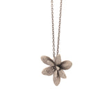 sterling silver floral succulent necklace 1