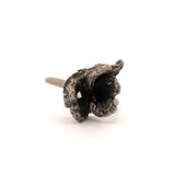 sterling silver peony pod ring