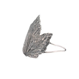 sterling silver maple leaf cuff bracelet
