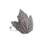 sterling silver maple leaf cuff bracelet
