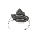 sterling silver maple leaf cuff bracelet