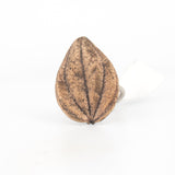 bronze peperomia shield ring