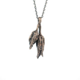 sterling silver columbine bud necklace