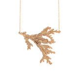 gold vermeil medium cedar sprig statement necklace 2