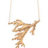 gold vermeil medium cedar sprig statement necklace 2