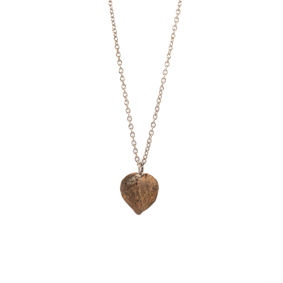 bronze string of hearts necklace 3