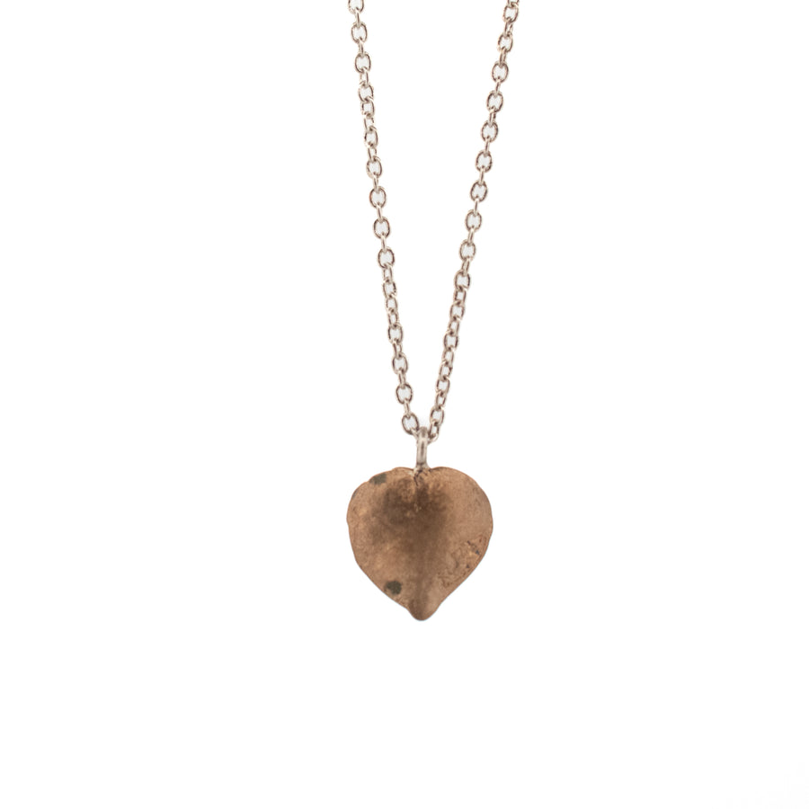 bronze string of hearts necklace 3