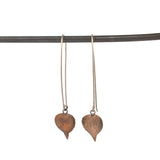 bronze string of hearts earrings 2