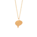 gold vermeil string of hearts necklace