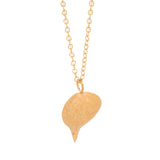 gold vermeil string of hearts necklace