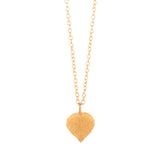 gold vermeil string of hearts necklace 2