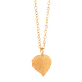 gold vermeil string of hearts necklace 2