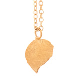 gold vermeil string of hearts necklace 2