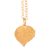 gold vermeil string of hearts necklace 2