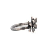 sterling silver floral succulent ring 1