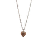 bronze string of hearts necklace 5