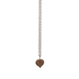 bronze string of hearts necklace 5