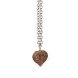 bronze string of hearts necklace 5