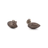 sterling silver succulent petal earring studs 1