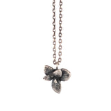 sterling silver floral succulent necklace 1