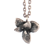 sterling silver floral succulent necklace 1