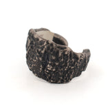 sterling silver open-back bark band 2