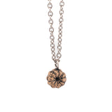 bronze Pokeweed bud necklace