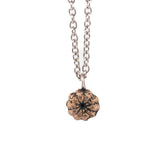 bronze Pokeweed bud necklace