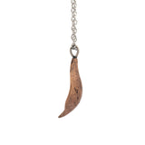 bronze rounded succulent petal necklace