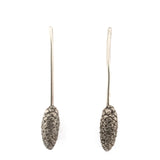 sterling silver white pine threader earrings