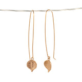 gold vermeil string of hearts earrings 2