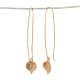 gold vermeil string of hearts earrings 2
