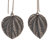 sterling silver peperomia leaf earrings 2