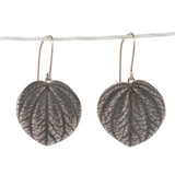 sterling silver peperomia leaf earrings 3