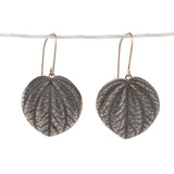 sterling silver peperomia leaf earrings 3