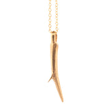 gold vermeil locust thorn necklace