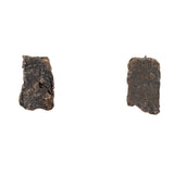 bronze bark post earrings