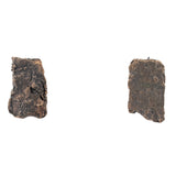 bronze bark post earrings