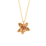 gold vermeil floral succulent necklace 2