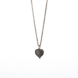 sterling silver string of hearts necklace