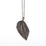 sterling silver peperomia leaf necklace 3