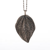 sterling silver peperomia leaf necklace 3