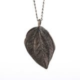 sterling silver peperomia leaf necklace 3