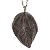 sterling silver peperomia leaf necklace 3