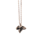 sterling silver floral succulent necklace 1