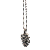 sterling silver alder cone necklace 2