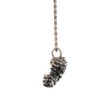 sterling silver alder cone necklace 2