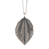 sterling silver peperomia leaf necklace 2
