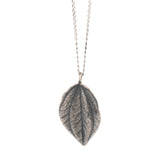 sterling silver peperomia leaf necklace 2